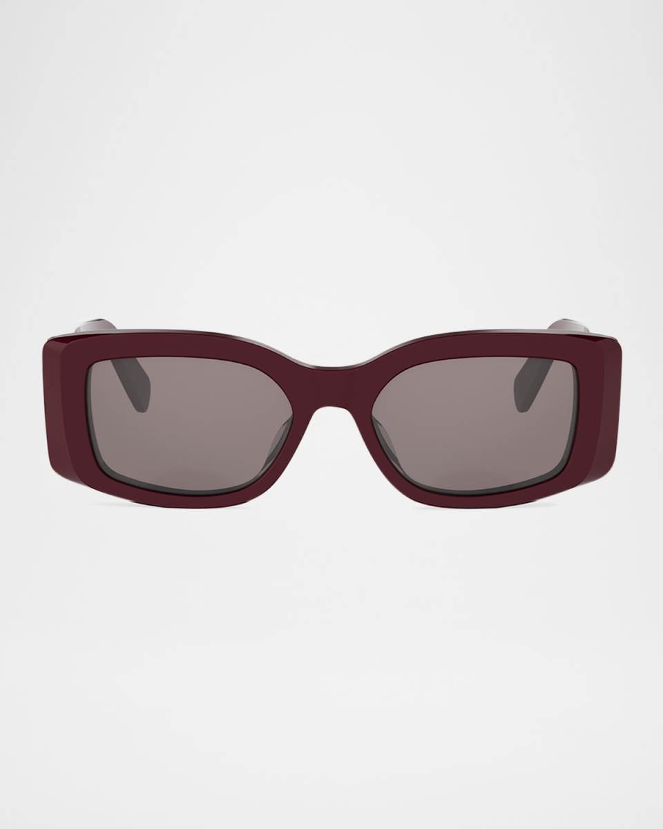 Maxi Triomphe Acetate Rectangular Sunglasses